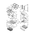 Kenmore 59672009015 shelf parts diagram