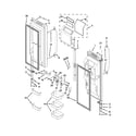 Kenmore 59672383410 refrigerator door parts diagram