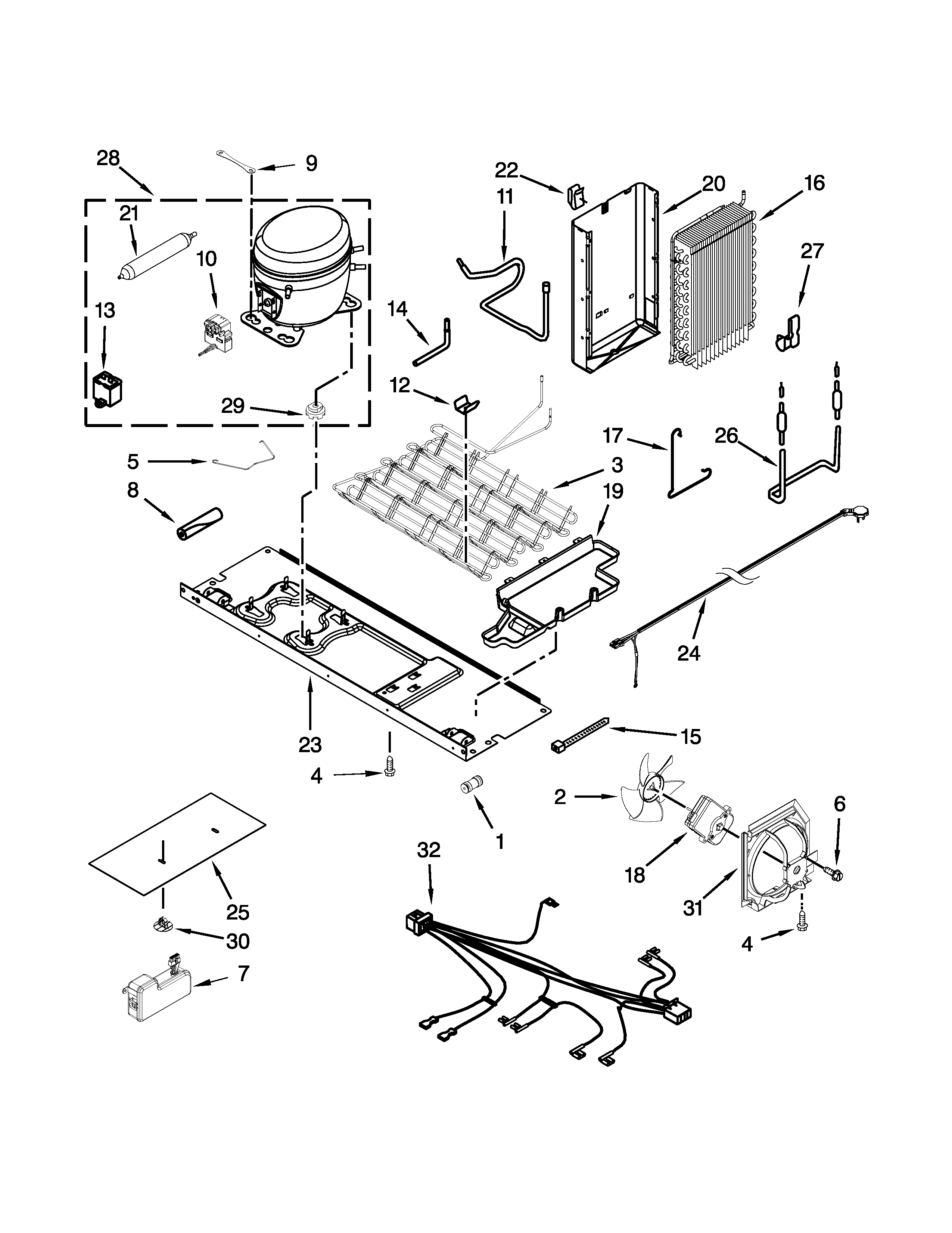 Kenmore Elite 10651153110 unit parts diagram