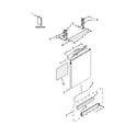 Kenmore Elite 66514043K015 door and panel parts diagram