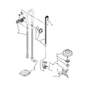 Kenmore Elite 66514043K015 fill, drain and overfill parts diagram