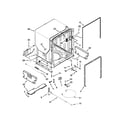 Kenmore Elite 66514043K015 tub and frame parts diagram