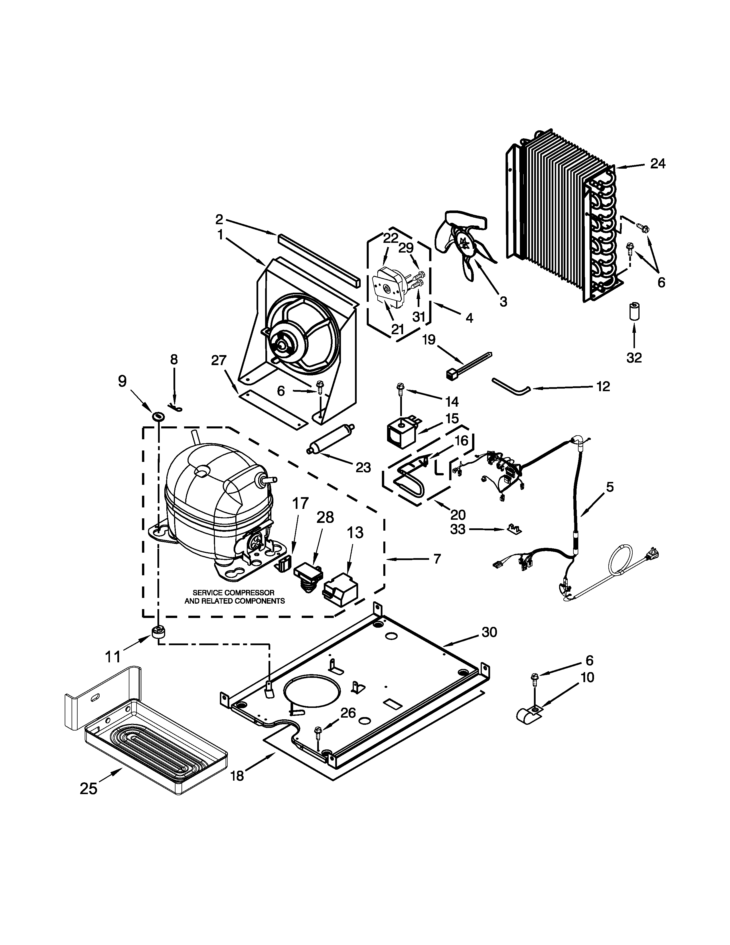 Kenmore 10689592100 unit parts diagram