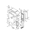 Kenmore 59689593101 cabinet, door and liner parts diagram