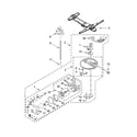 Kenmore Elite 66514763N510 pump, washarm and motor parts diagram