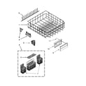 Kenmore Elite 66514763N510 lower rack parts diagram