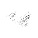 Kenmore 66513692N412 control panel and latch parts diagram