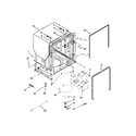 Kenmore 66513692N412 tub and frame parts diagram