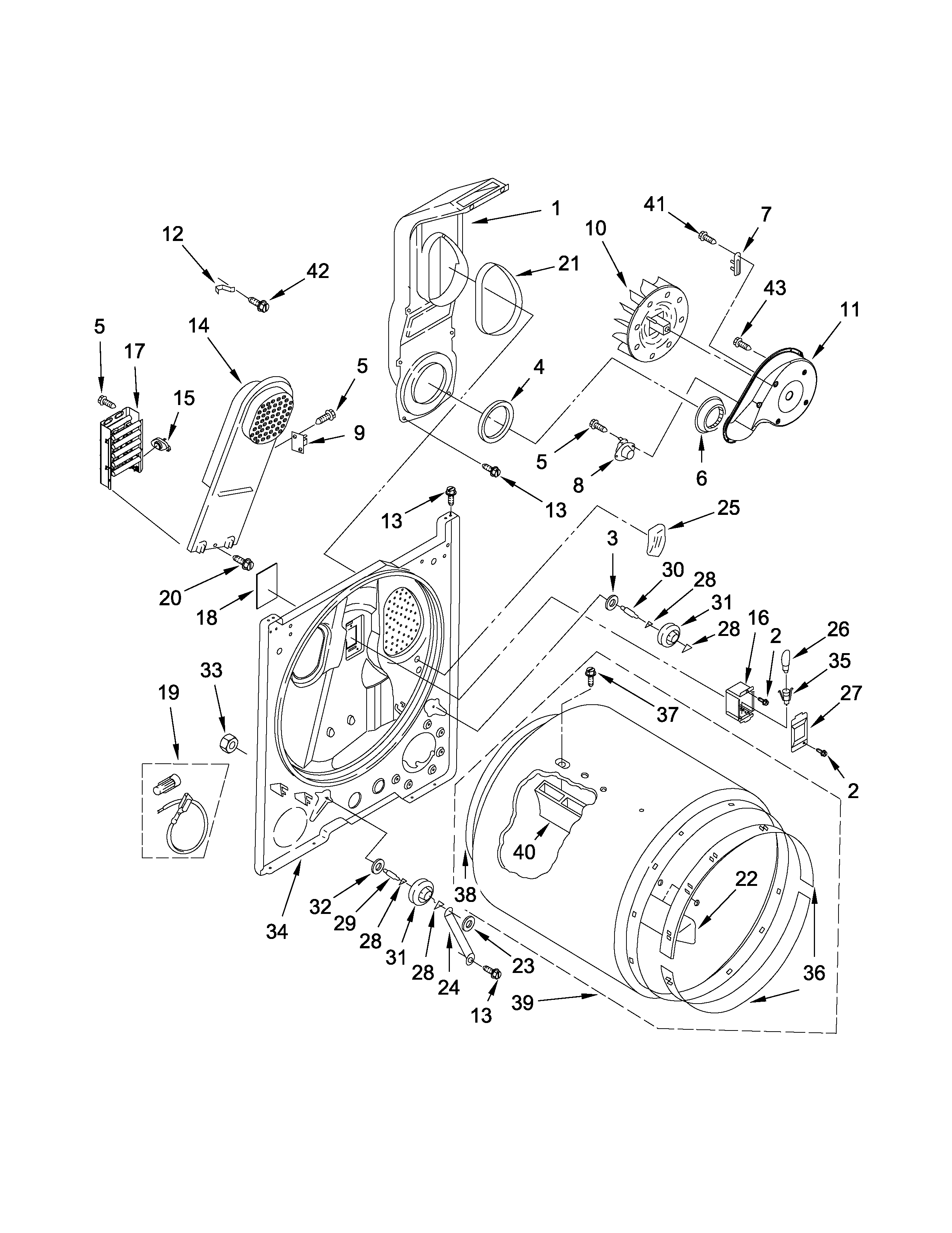 Kenmore 11066132411 bulkhead parts diagram