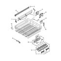 Kenmore Elite 66513973K013 upper rack and track parts diagram