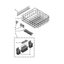 Kenmore Elite 66513973K013 lower rack parts diagram