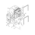 Kenmore Elite 66513979K017 tub and frame parts diagram