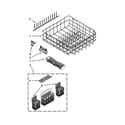 Kenmore Elite 66513979K017 lower rack parts diagram