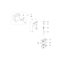 Kenmore Elite 10651173310 motor and ice container parts diagram