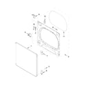Kenmore 11068133413 door parts diagram