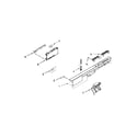 Kenmore 66513542N410 control panel and latch parts diagram