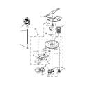 Kenmore 66513542N410 pump, washarm and motor parts diagram