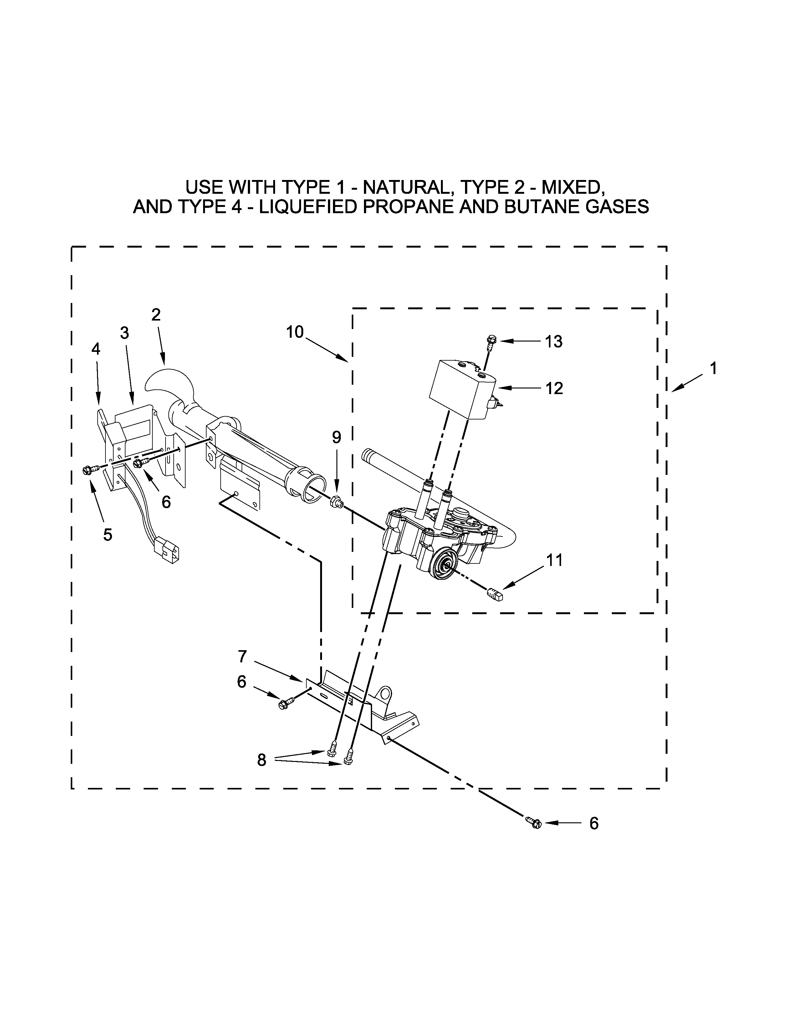 Kenmore 1107012512 w10336852 burner assembly parts diagram