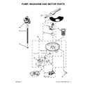 Kenmore 66514529N610 pump, washarm and motor parts diagram