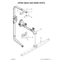 Kenmore 66514529N610 upper wash and rinse parts diagram