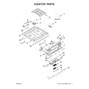 Kenmore 66475123610 cooktop parts diagram