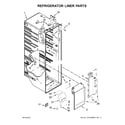 Kenmore 10651763510 refrigerator liner parts diagram