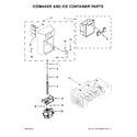 Kenmore 10651763510 icemaker and ice container parts diagram