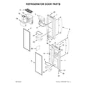 Kenmore 59679243018 refrigerator door parts diagram