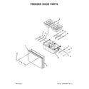 Kenmore 59679243018 freezer door parts diagram
