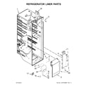 Kenmore Elite 10651773510 refrigerator liner parts diagram
