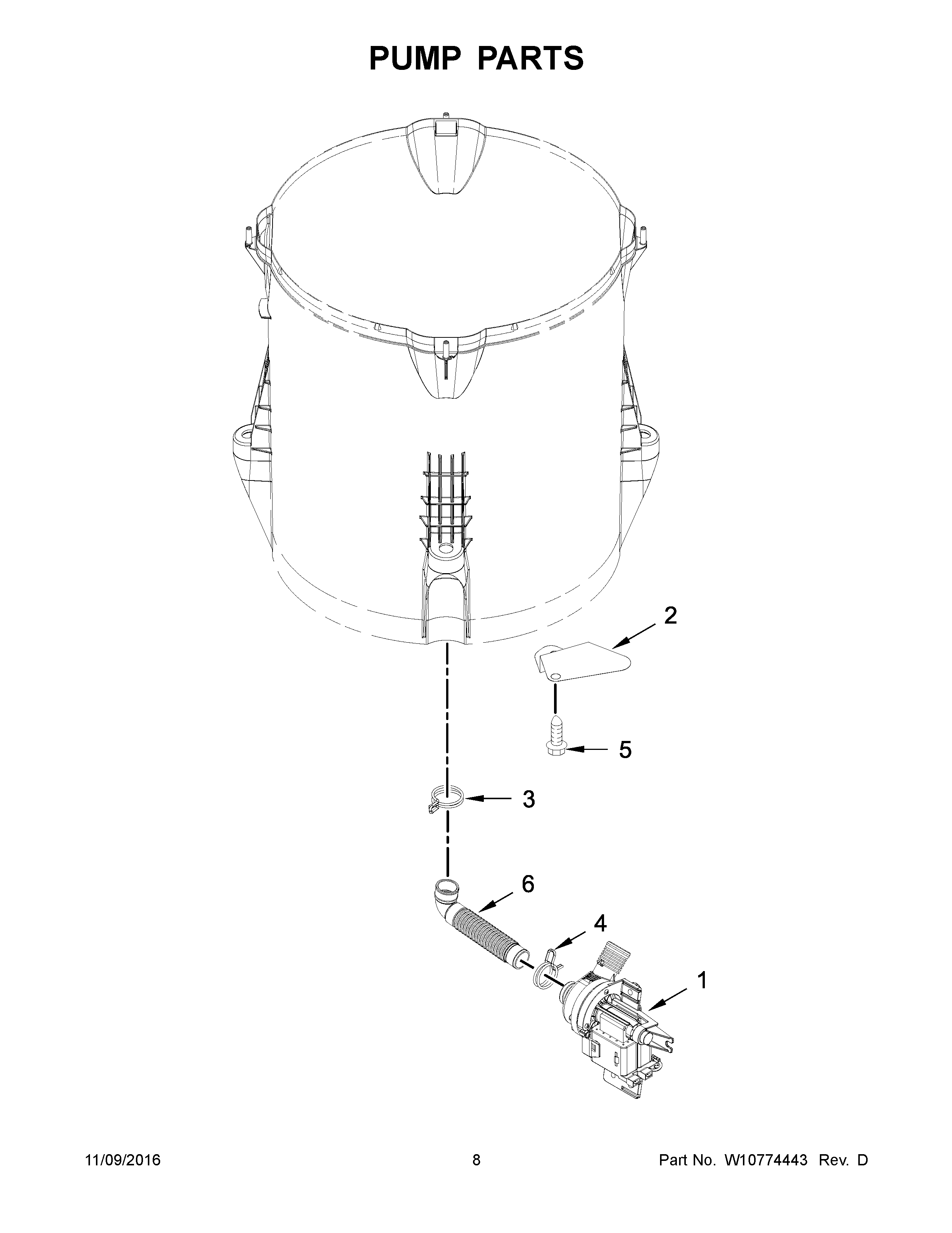 Kenmore 11027132410 pump parts diagram