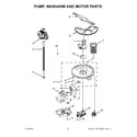 Kenmore 66513223N413 pump, washarm and motor parts diagram