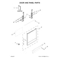 Kenmore 66517489N710 door and panel parts diagram