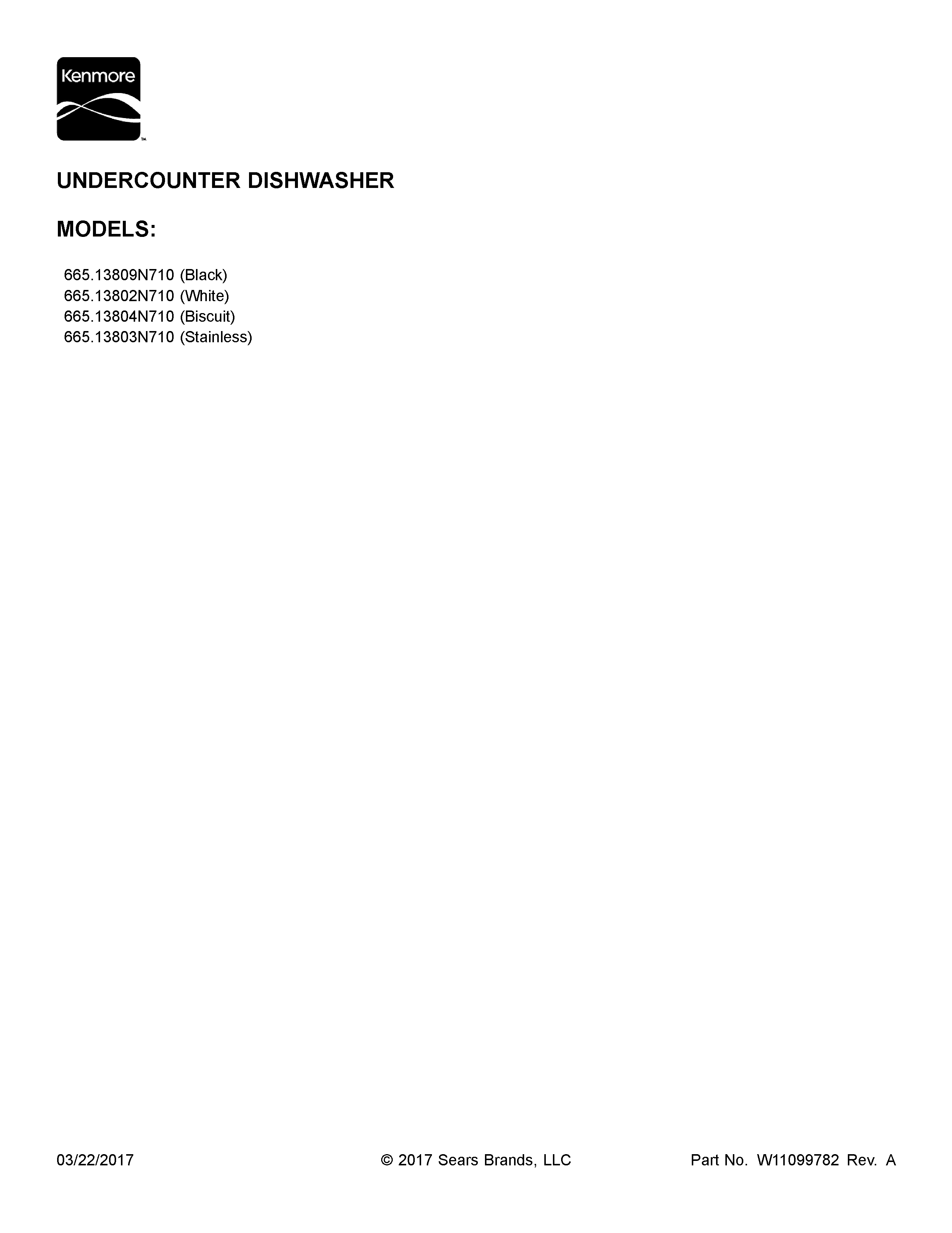 Kenmore 2213802N710 cover sheet diagram