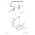Kenmore 66513203N412 door and panel parts diagram
