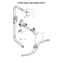 Kenmore 66513203N412 upper wash and rinse parts diagram