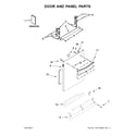 Kenmore 66514562N611 door and panel parts diagram