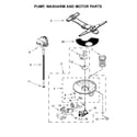Kenmore Elite 66514793N511 pump, washarm and motor parts diagram