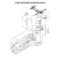 Kenmore Elite 66514819N612 pump, washarm and motor parts diagram