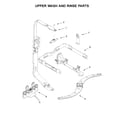 Kenmore Elite 66514819N612 upper wash and rinse parts diagram