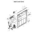Kenmore 66513204N413 inner door parts diagram