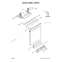 Kenmore Elite 66514713N710 door panel parts diagram