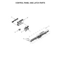 Kenmore Elite 66514713N710 control panel and latch parts diagram