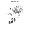 Kenmore Elite 66514713N710 lower rack parts diagram