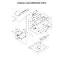 Kenmore 11027132413 console and dispenser parts diagram