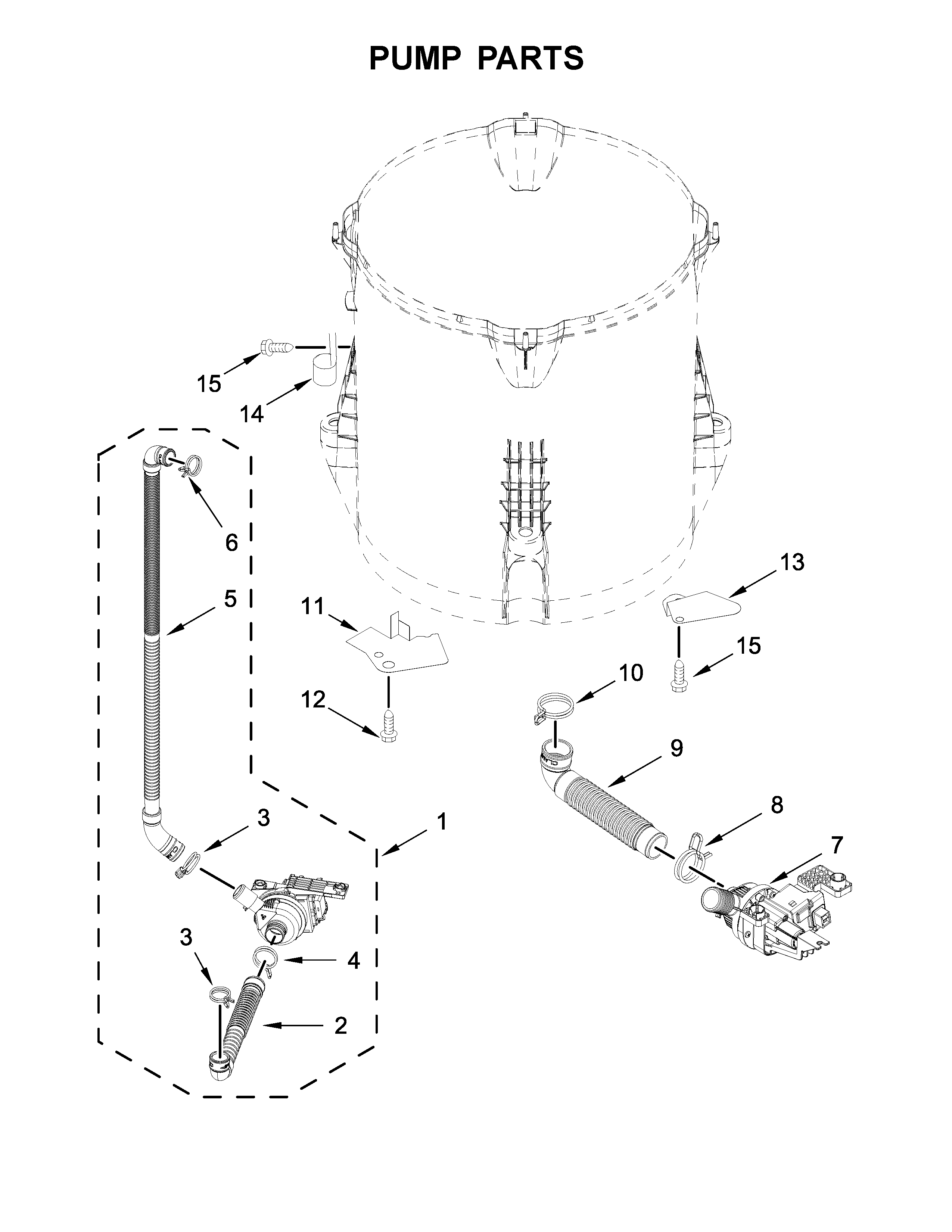 Kenmore 11029132413 pump parts diagram