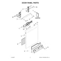 Kenmore 66514545N711 door panel parts diagram
