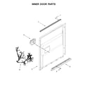 Kenmore Elite 66514753N512 inner door parts diagram