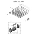 Kenmore Elite 66514753N512 lower rack parts diagram