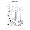 Kenmore 10651769511 cabinet parts diagram